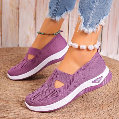 Women’s Orthopedic Slip-On Shoes – Hands-Free Walking Trainers for Easy Wear & All-Day Comfort"