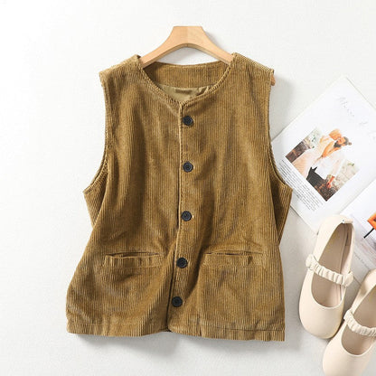 Waistcoat Bella™ | Women's Button-Up Waistcoat Top | Stylish Fit, Lightweight Fabric, Versatile Layering Option