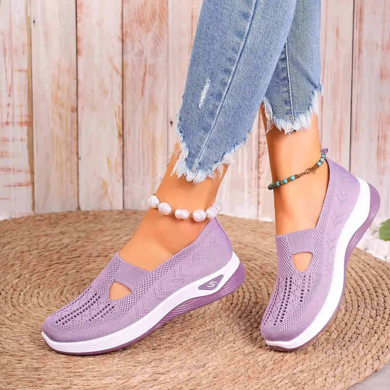 Women’s Orthopedic Slip-On Shoes – Hands-Free Walking Trainers for Easy Wear & All-Day Comfort"