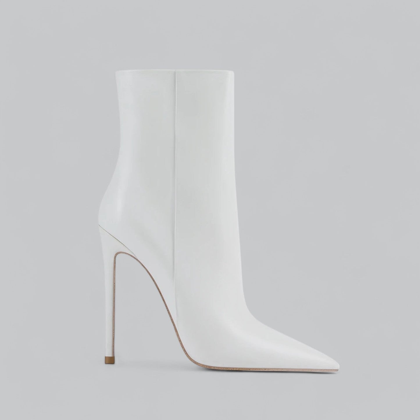 Faux Leather Pointed Slim Heels Ankle Boots | Stylish, Comfortable Fit for Women