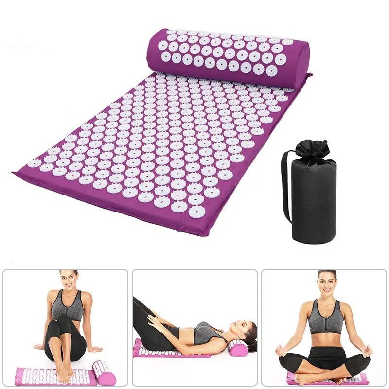 Acupressure Mat & Pillow Set – Spike Massage Pad for Pain Relief & Relaxation