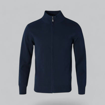 Premium Cotton Knitted Zipper Cardigan | Lightweight, Breathable Fabric, Stylish Design for Men