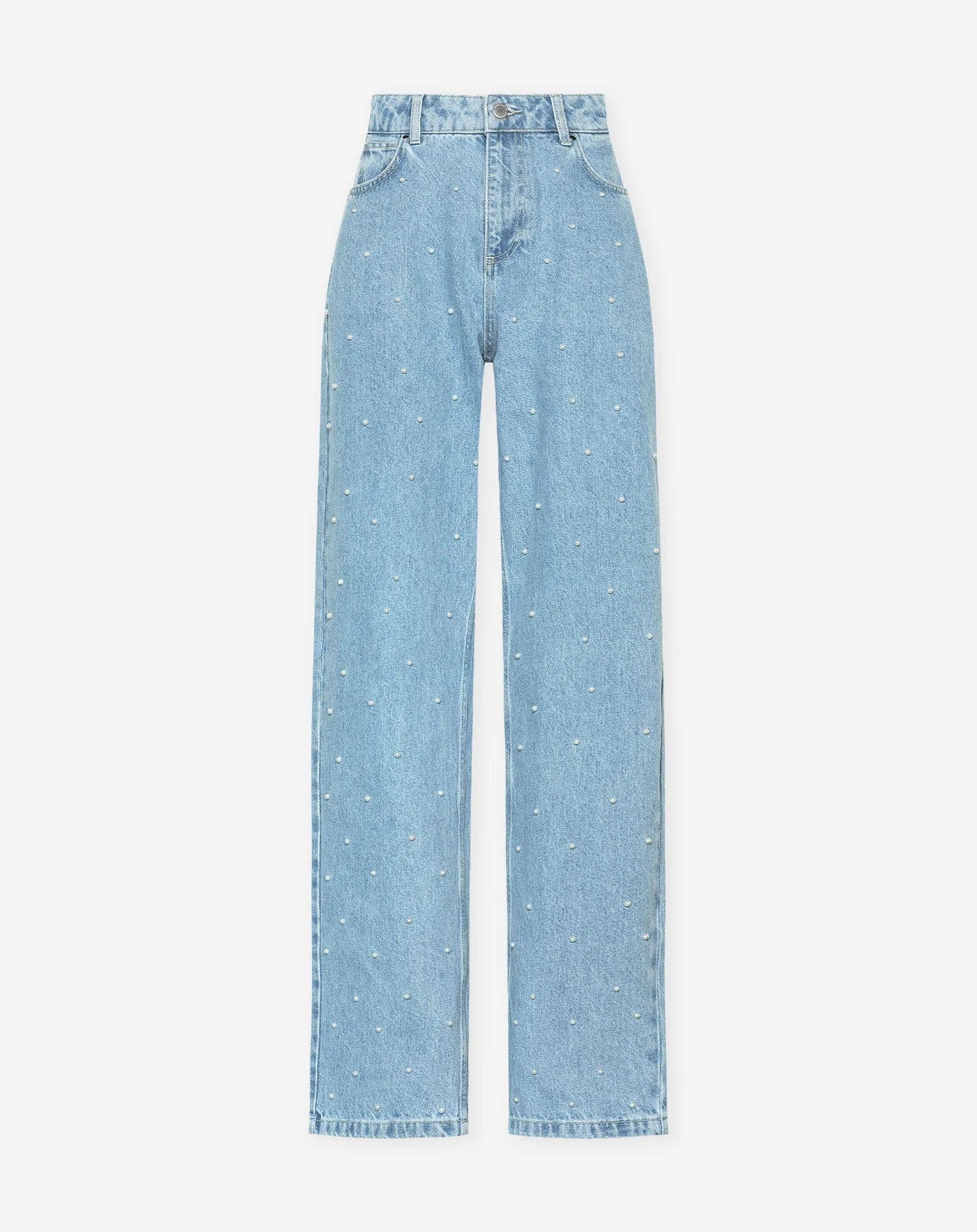 Denim Lira™ | Women's Straight-Leg Jeans | Regular Waist, Embellished Stripe Detail, Classic Fit