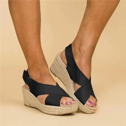 Orthopaedic Wedge Espadrilles for Women, Taupe, Comfortable Footwear, Casual Summer Shoes