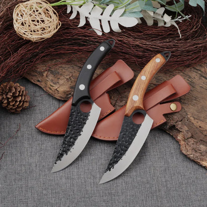 Japanese Kitchen Knife – Versatile Sharp Boning & Chef Knife with Leather Bag for Professional Use