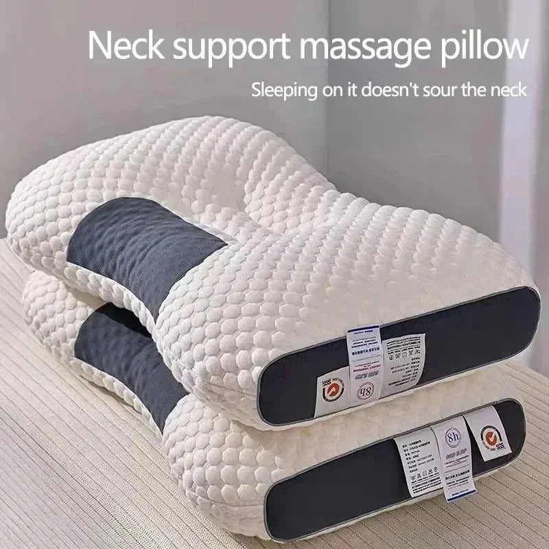 Orthopedic Hybrid Pillow for Side & Back Sleepers - Cervical Support & Neck and Shoulder Pain Relief