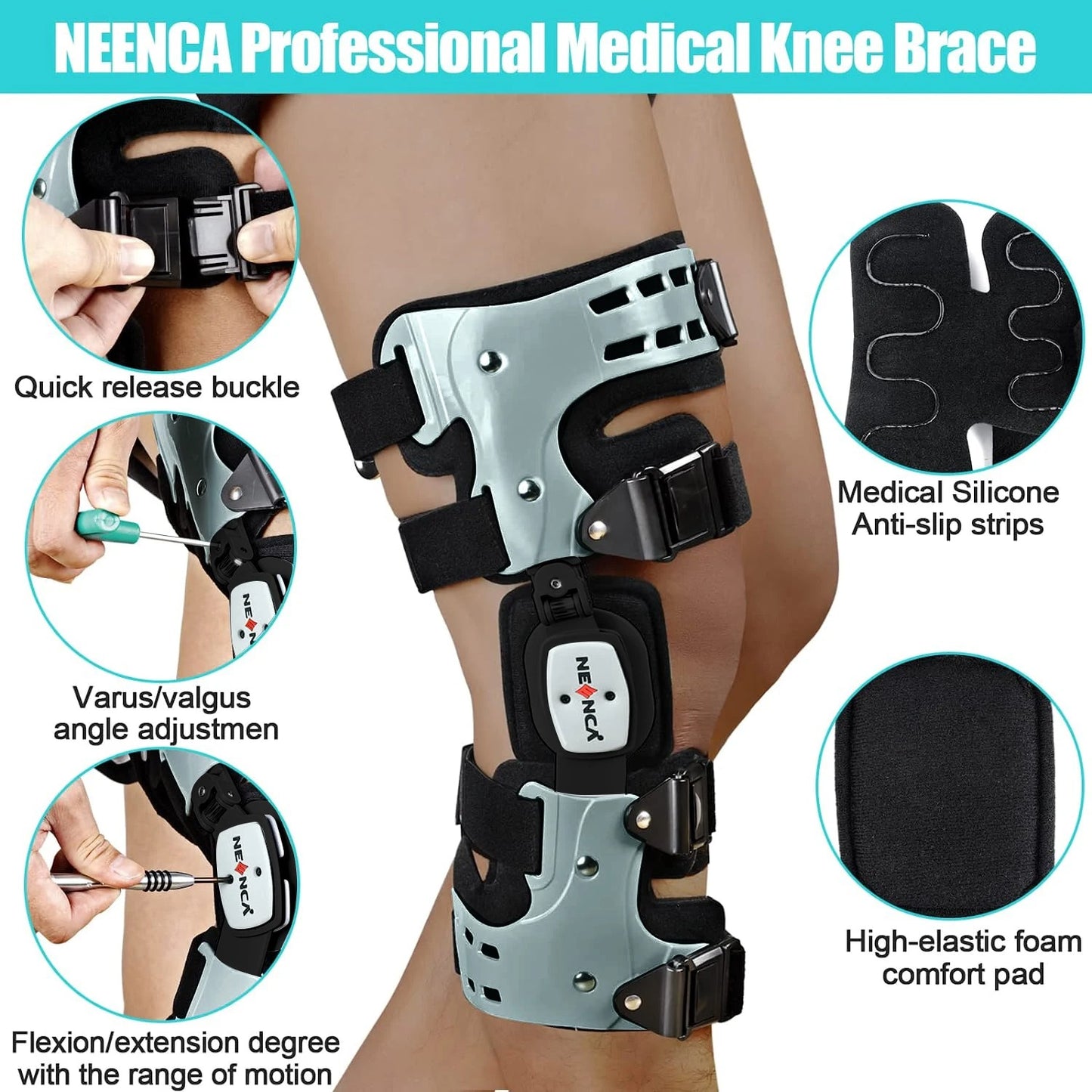 Unloader Knee Brace for Medial Support - UK’s Best Knee Joint Support for Improved Range of Motion & Pain Relief