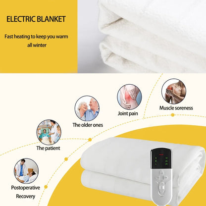 Super King Organic Cotton Electric Mattress Protector – Dual Control for Ultimate Comfort & Warmth