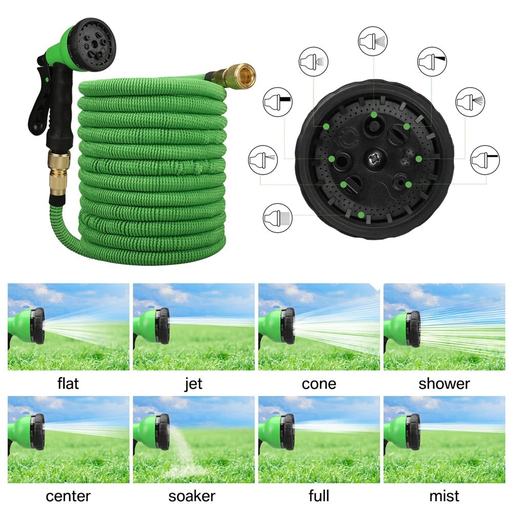 Expandable Gardening Hose - Durable Water Hose for Lawn & Garden