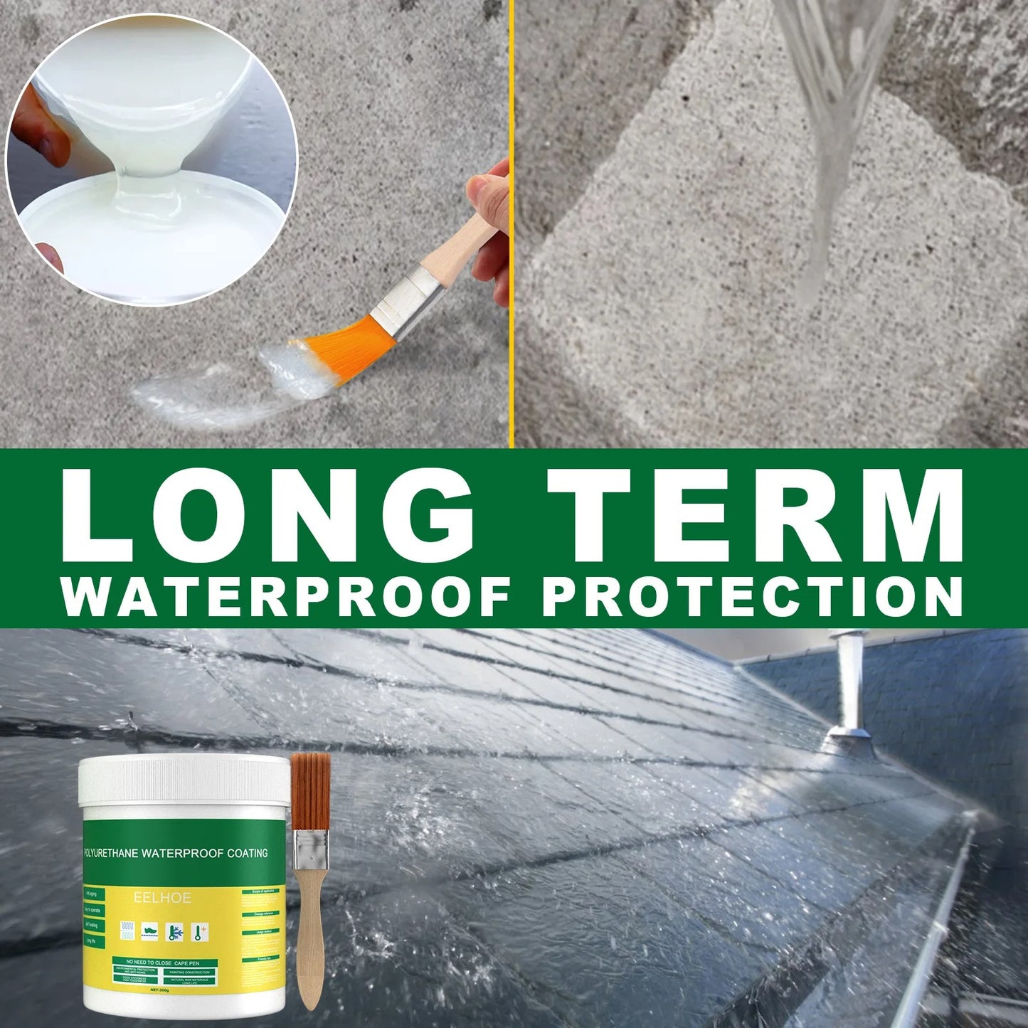 High-Performance Waterproof Adhesive Glue - Transparent and Durable Sealant for Home Repairs