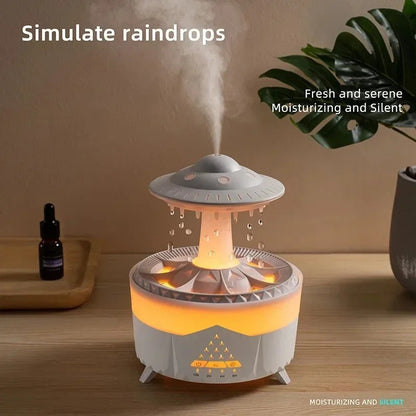 Rain Cloud Night Light humidifier with raining water drop sound and 7 color led light essential oil diffuser aromatherapy