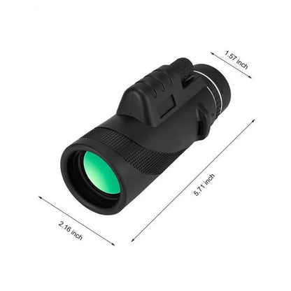 Monocular Telescope - High Power with Smartphone Connector and Tripod Kit