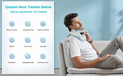 Neck Support Brace for Pain Relief – Cervical Traction Device for Spondylosis, Posture & Sleeping – Comfortable & Adjustable Neck Collar