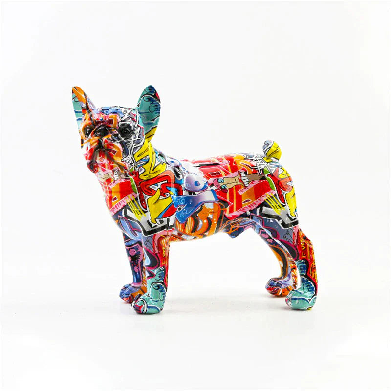 Elegant French Bulldog Statue - Sculpture for Unique Home Decoration