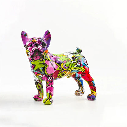 Elegant French Bulldog Statue - Sculpture for Unique Home Decoration