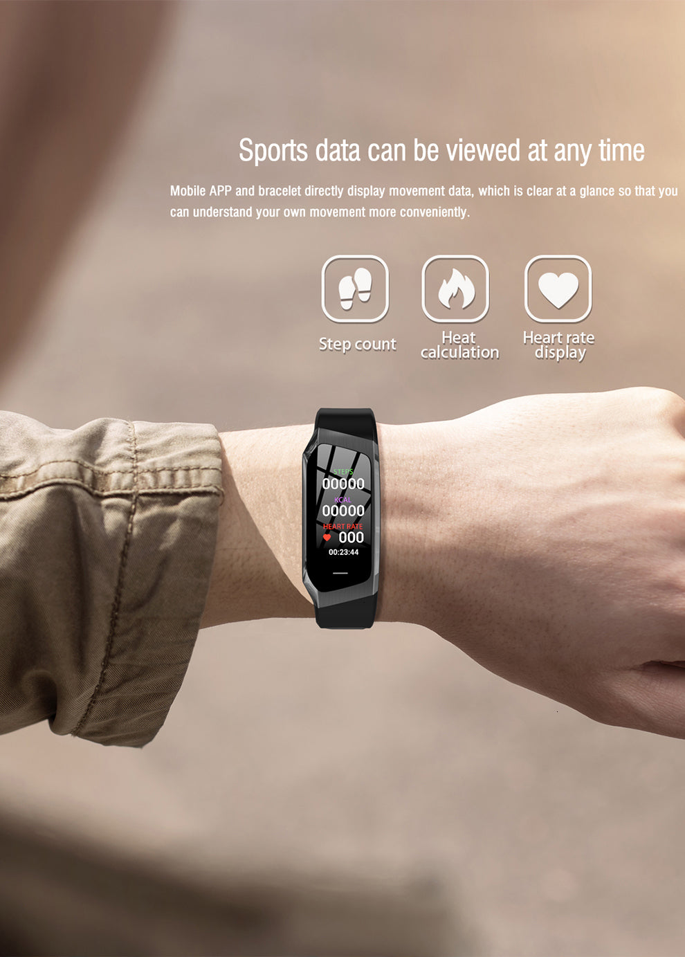 Blood Pressure Smart Watch and Heart Rate Monitor