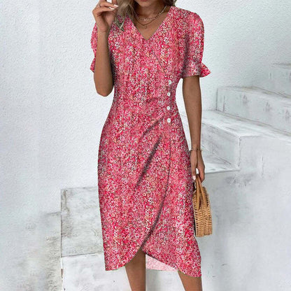 Summer Breeze™ | Women's Summer Dress | Lightweight Cotton, Floral Print, Sleeveless Design & Relaxed Fit