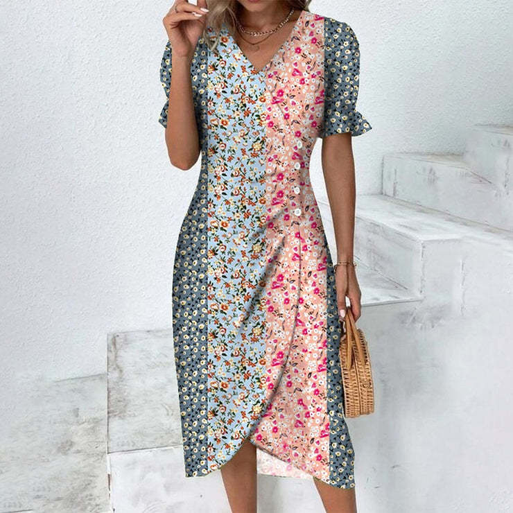 Summer Breeze™ | Women's Summer Dress | Lightweight Cotton, Floral Print, Sleeveless Design & Relaxed Fit