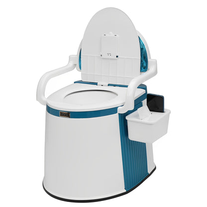 Portable Toilet for Adults & Elderly – Folding Commode for Indoor & Outdoor Use with Easy Clean Design