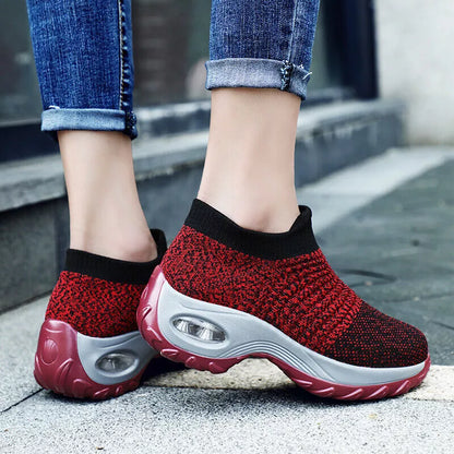 Women's Slip-On Orthopedic Trainers | Air Cushion Comfort, Breathable Mesh & Non-Slip Sole for All-Day Wear