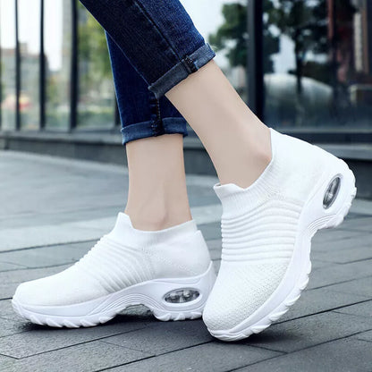 Women's Slip-On Orthopedic Trainers | Air Cushion Comfort, Breathable Mesh & Non-Slip Sole for All-Day Wear