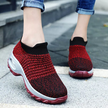 Women's Slip-On Orthopedic Trainers | Air Cushion Comfort, Breathable Mesh & Non-Slip Sole for All-Day Wear