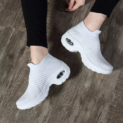 Women's Slip-On Orthopedic Trainers | Air Cushion Comfort, Breathable Mesh & Non-Slip Sole for All-Day Wear