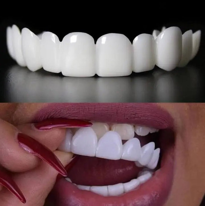 Clip On Teeth Veneers - Instant Smile with Fake Teeth Dentures