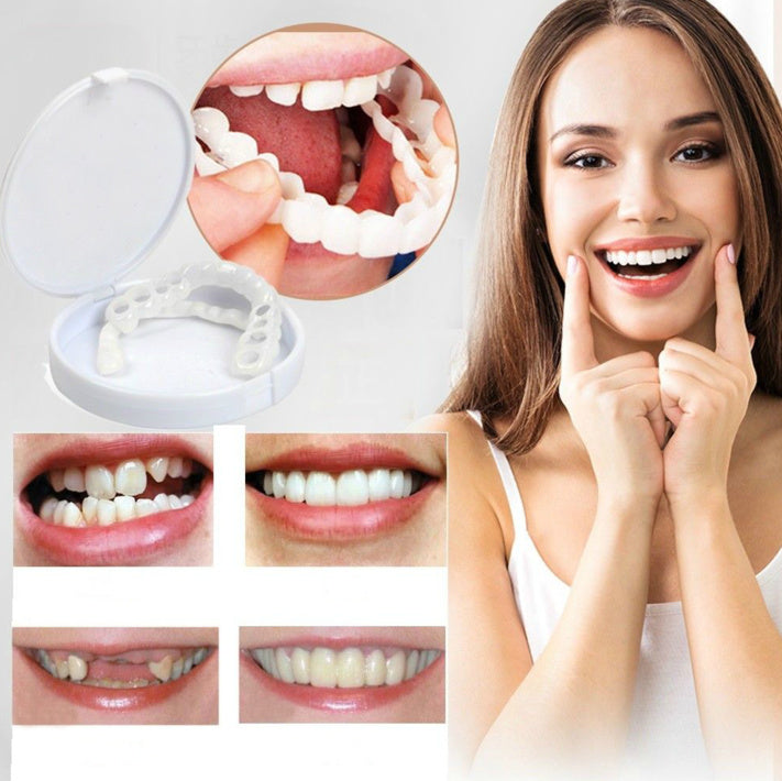 Clip On Teeth Veneers - Instant Smile with Fake Teeth Dentures