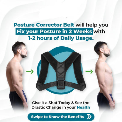 Posture Corrector – Adjustable Back Support | Improve Posture and Alleviate Back Pain