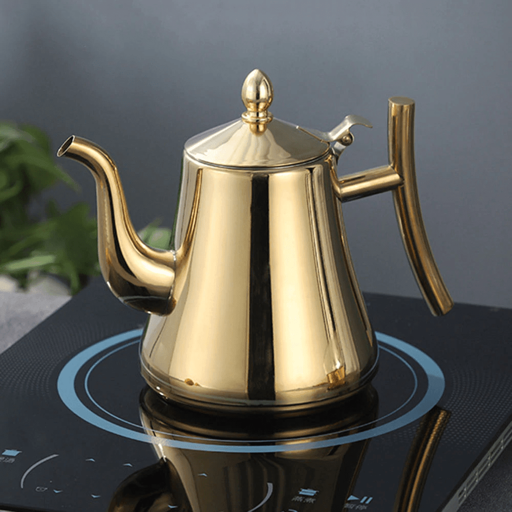 Induction-Compatible Tea Kettle - Premium Stainless Steel Kettle for Efficient Boiling