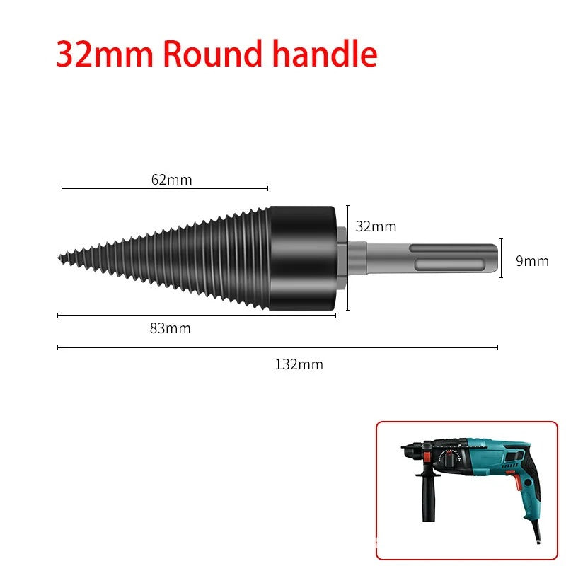 Wood Splitting Drill Bit | Fast Firewood Splitting Solution