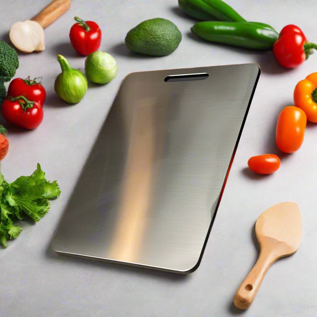 Cutting Board for Meat & Veggies - Titanium Chopping Board for Kitchen Mastery
