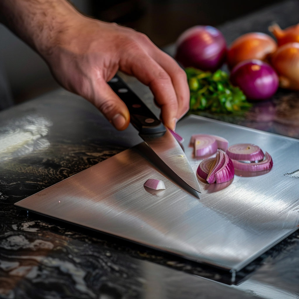 Cutting Board for Meat & Veggies - Titanium Chopping Board for Kitchen Mastery