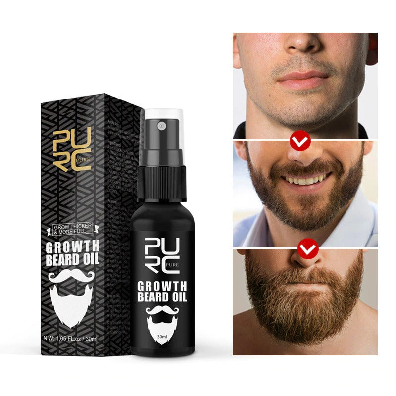 30ml Growth Beard Oil Grow Beard Thicker & More Full Thicken Hair thickening Spray