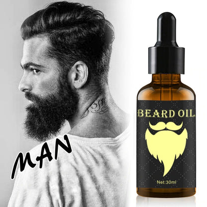 100% Natural 30ML Accelerate Facial Hair Grow Beard Shaving Growth Oil