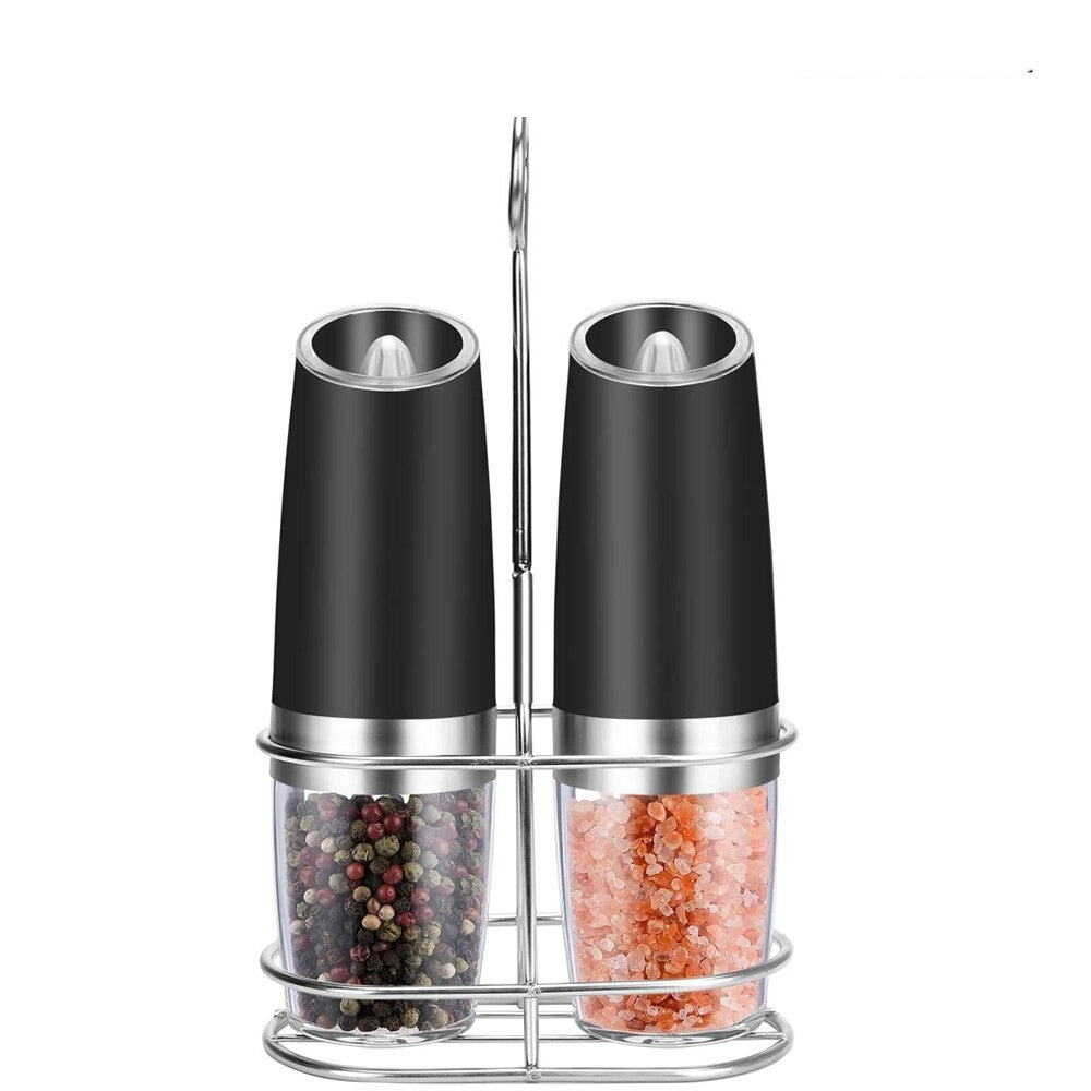 Electric Sand and Pepper Grinders with Stand Base
