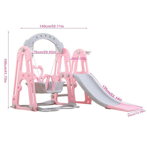 Slide Swing Set - Toddler Swing and Slide Set