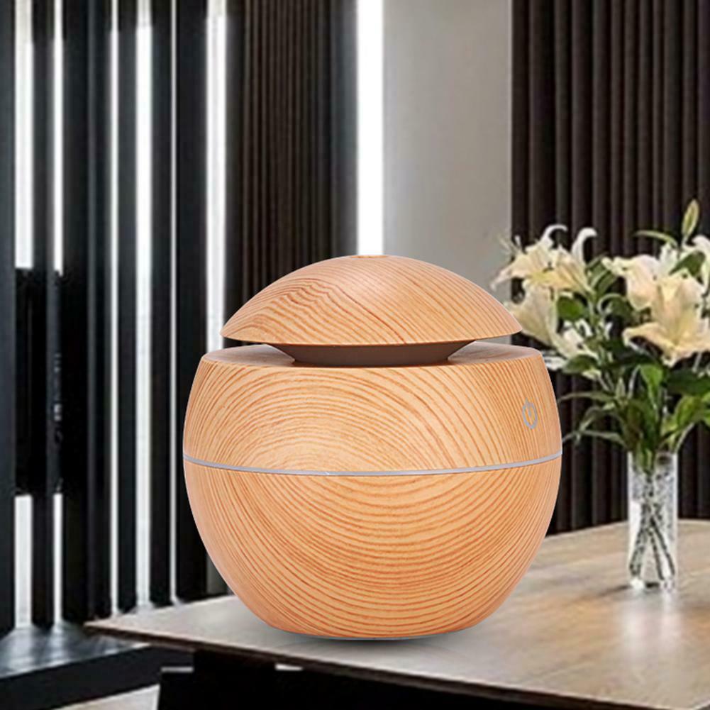 300 ml Essential Oil Aroma Diffuser With Dark and Light Wood Grain Light Wood Grain