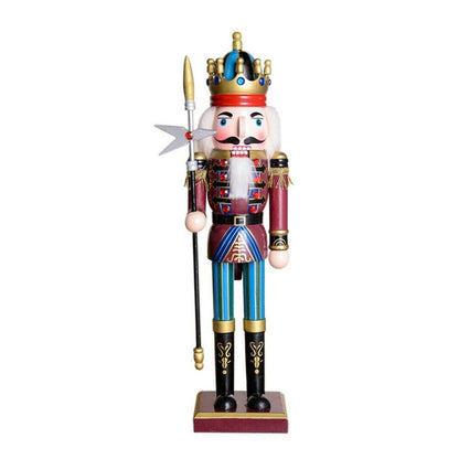 Christmas Nutcracker | Nutcracker Soldier 30 CM Wood Painted Christmas Nutcracker Decoration