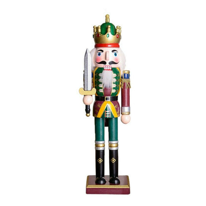 Christmas Nutcracker | Nutcracker Soldier 30 CM Wood Painted Christmas Nutcracker Decoration