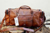 Image of Leather Duffle Bag Vintage Style Large Crazy Horse Leather 25" Duffel Bag