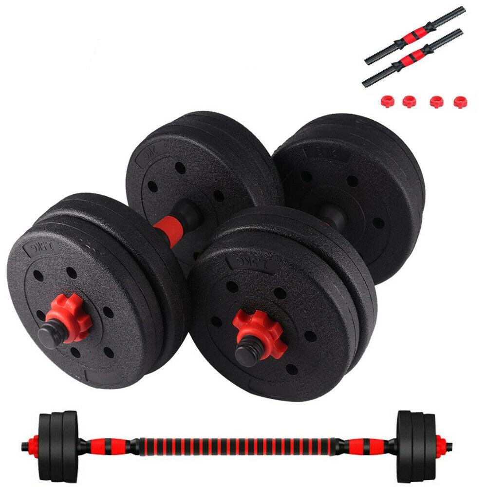 10kg Dumbells Pair Of Weights Barbell/Dumbbell Body Building Set