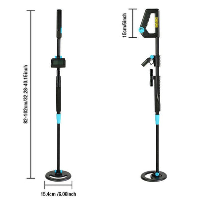 Underground Metal Detector Waterproof Portable Adjustable Length  Metal Detector Gold Hunter