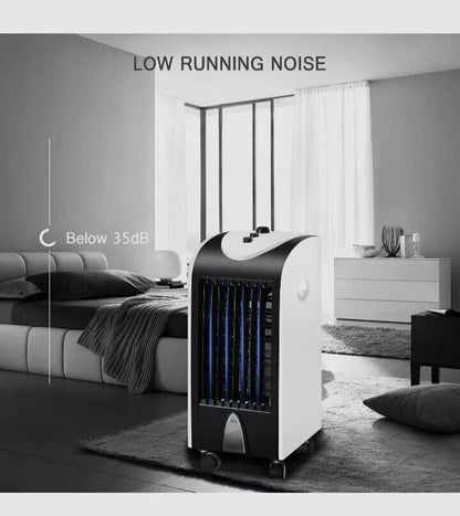 Portable Air Conditioning Air Cooler and Fan W/ Remote Control + 2 Ice Packs