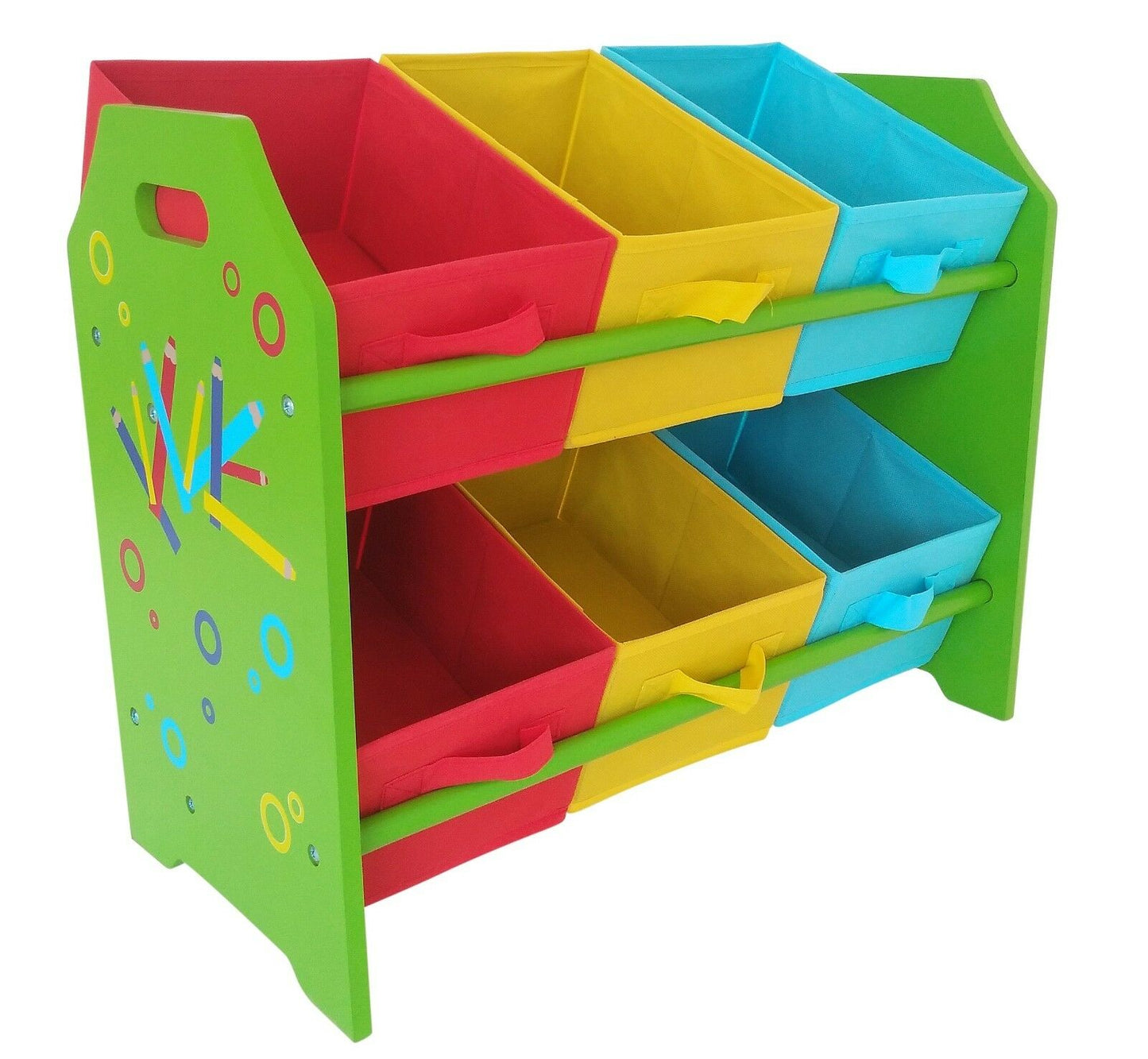 Wooden Childres Storage Unit 2 tiers and 6 units