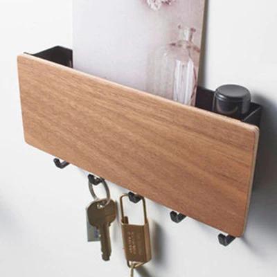 Wooden  Storage Rack Key Holder for Wall Key Hanger