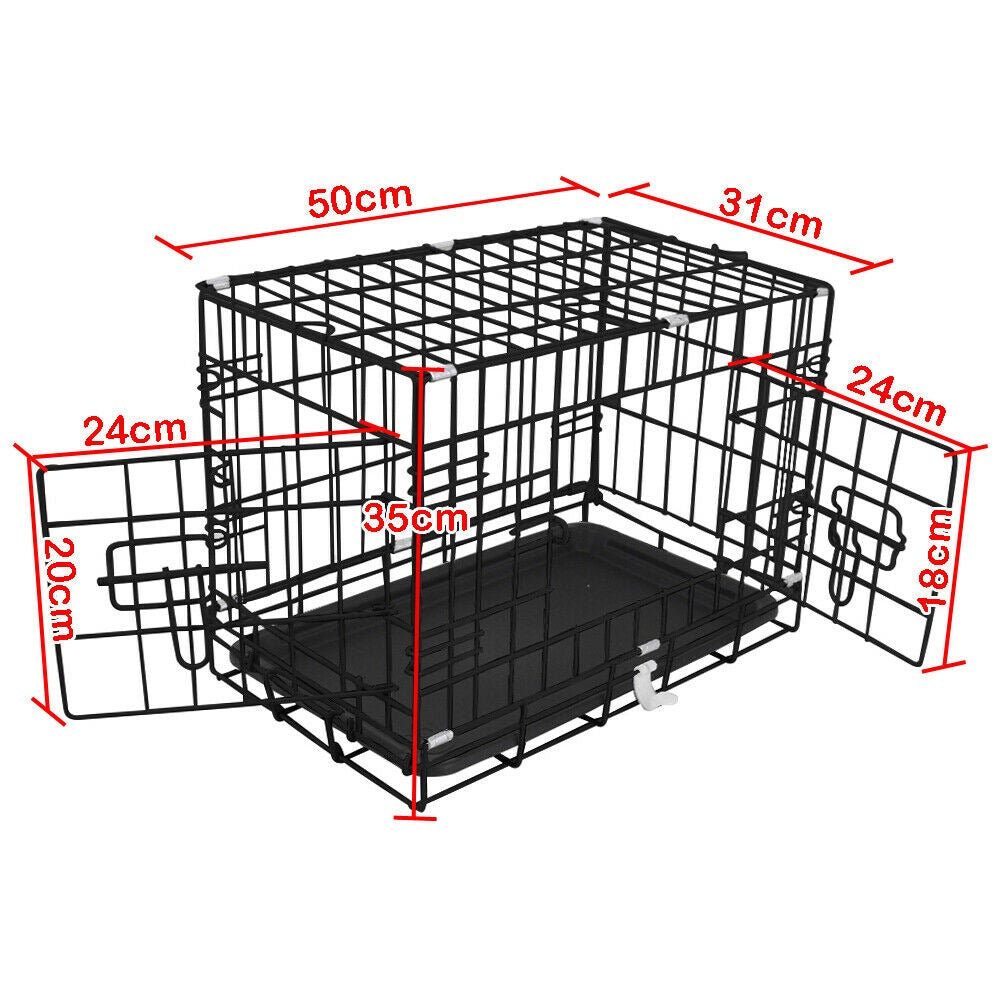 Folding Detachable Car Travel Dog Crate for Small and Medium Size Dog Cage