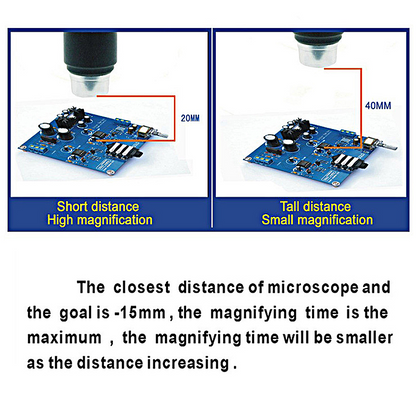 Mustool G1200 Digital Microscope 12MP 7 Inch Large Color Screen LCD Display 1-1200X Continuous Amplification Magnifier