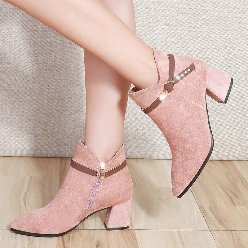 Womens Low Calf Pink Cowboy Boots